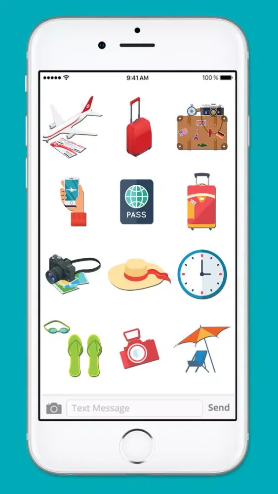 Screenshot di Vacation Travel & Transportation Sticker Pack