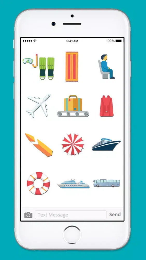 Screenshot di Vacation Travel & Transportation Sticker Pack