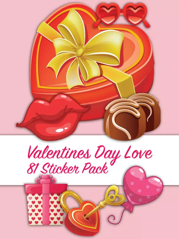 Capturas de pantalla de Valentines Day Love and Romance Sticker Pack iPad 