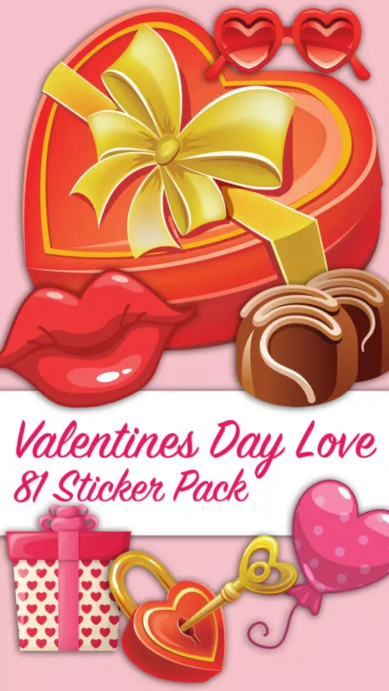 Capturas de pantalla de Valentines Day Love and Romance Sticker Pack
