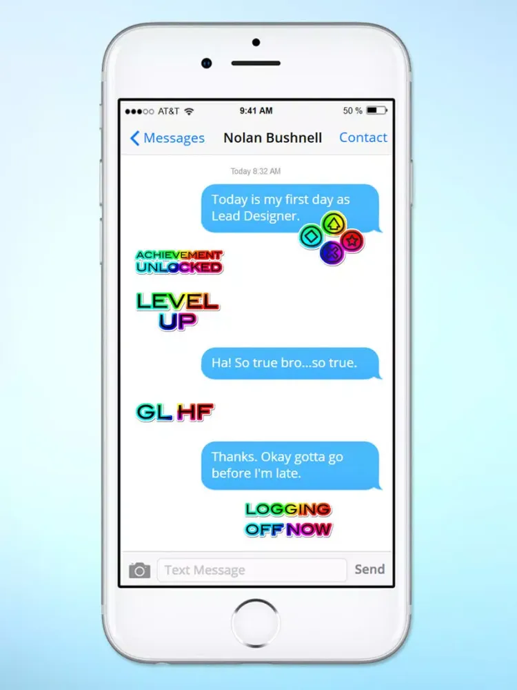 Captures d'écran de Video Game Gamer Rainbow Sticker Pack iPad 