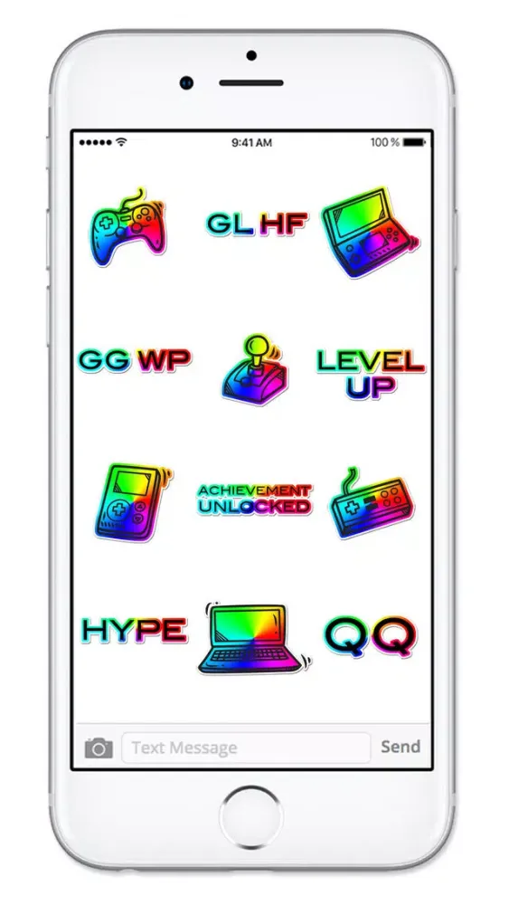 Captures d'écran de Video Game Gamer Rainbow Sticker Pack