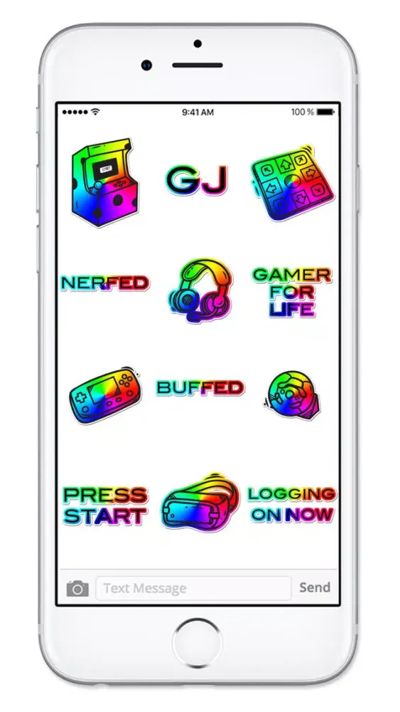 Captures d'écran de Video Game Gamer Rainbow Sticker Pack