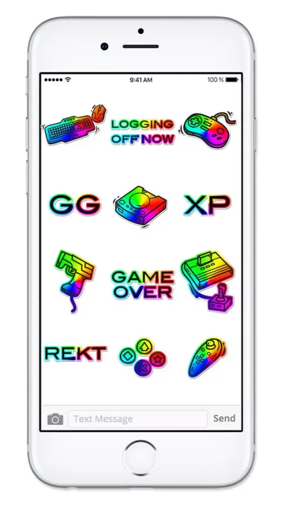 Captures d'écran de Video Game Gamer Rainbow Sticker Pack