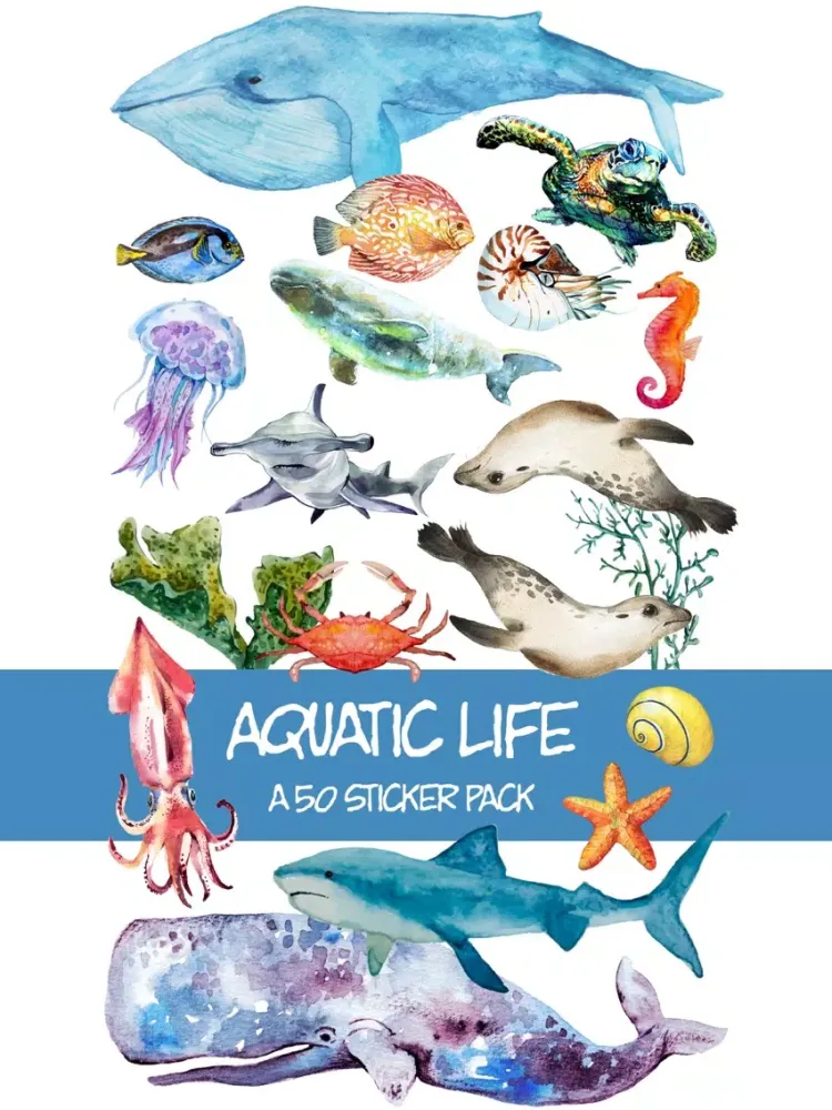 Watercolor Aquatic iPad  স্ক্রিনশট