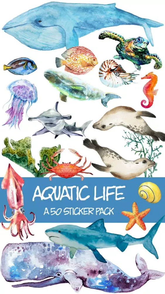 Watercolor Aquatic স্ক্রিনশট