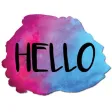 Watercolor Words Text Sticker Pack