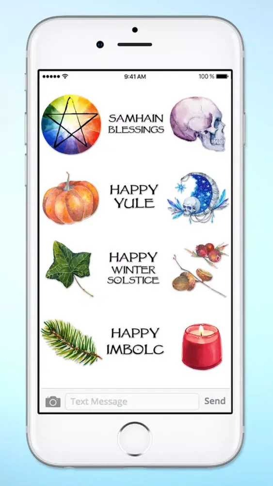 Wheel of the Year Pagan Holidays Sticker Pack应用截图