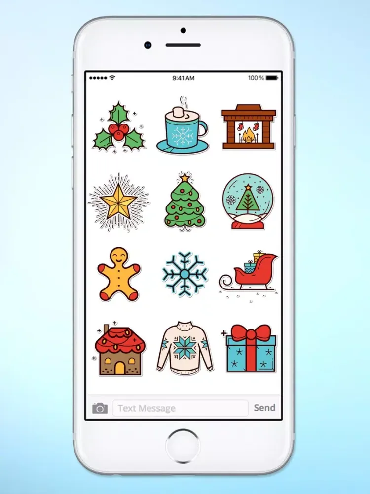 Captures d'écran de Winter Holiday Icons Sticker Pack iPad 