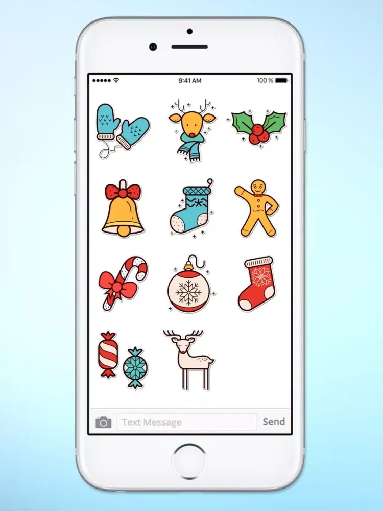 Captures d'écran de Winter Holiday Icons Sticker Pack iPad 