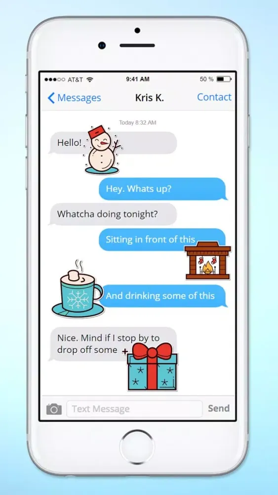 Captures d'écran de Winter Holiday Icons Sticker Pack