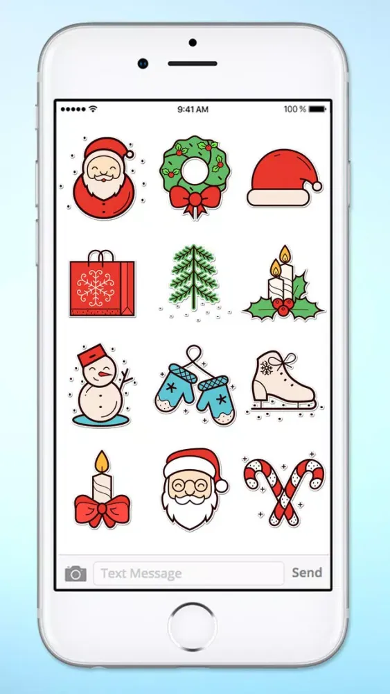 Captures d'écran de Winter Holiday Icons Sticker Pack