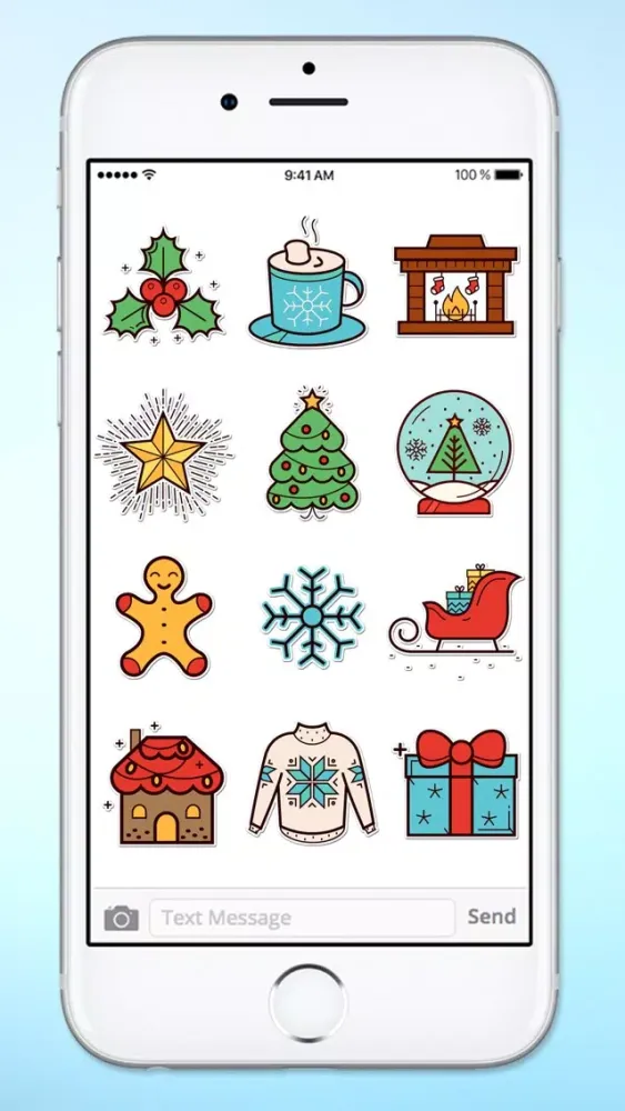 Captures d'écran de Winter Holiday Icons Sticker Pack