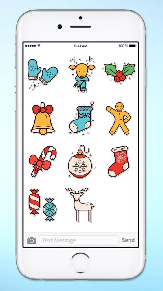 Captures d'écran de Winter Holiday Icons Sticker Pack