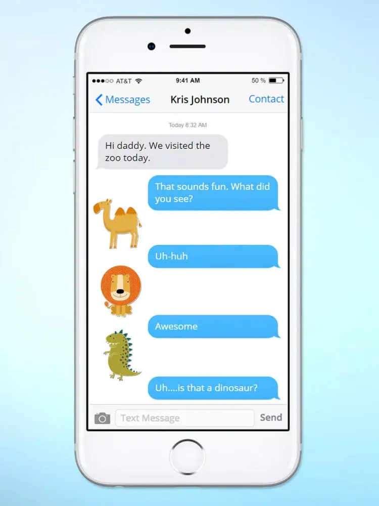 Скриншоты Zoo Visit Cute Animals Sticker Pack iPad 