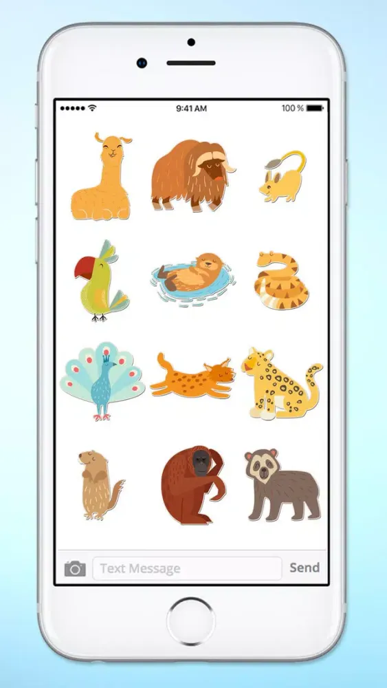 Скриншоты Zoo Visit Cute Animals Sticker Pack