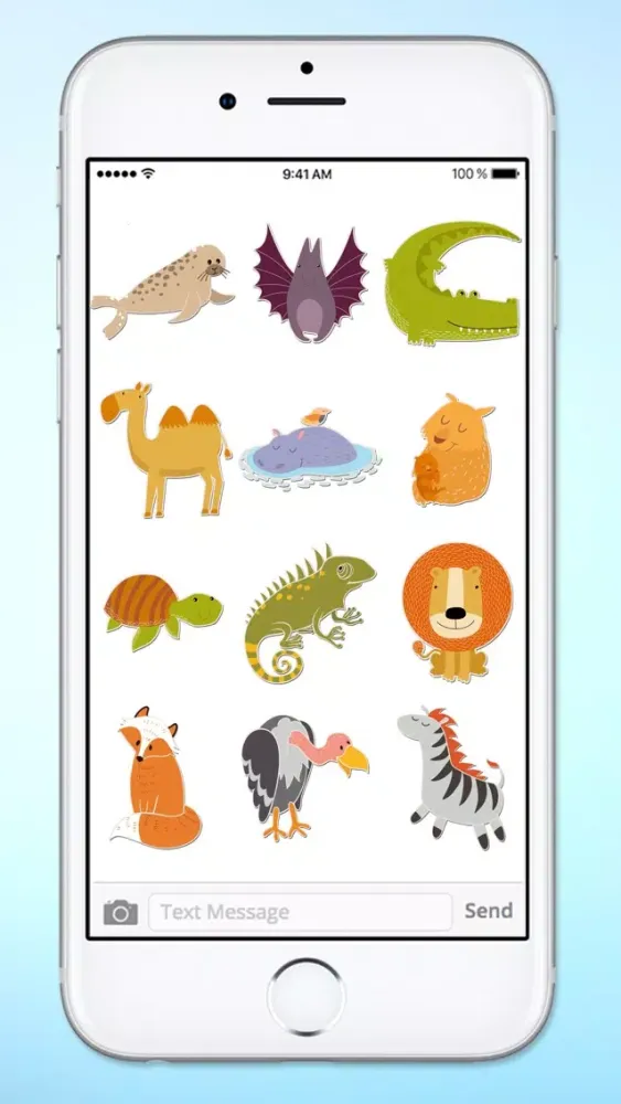 Скриншоты Zoo Visit Cute Animals Sticker Pack