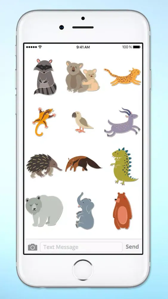 Скриншоты Zoo Visit Cute Animals Sticker Pack