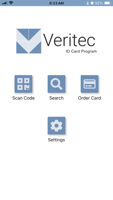 VeritecCard スクリーンショット
