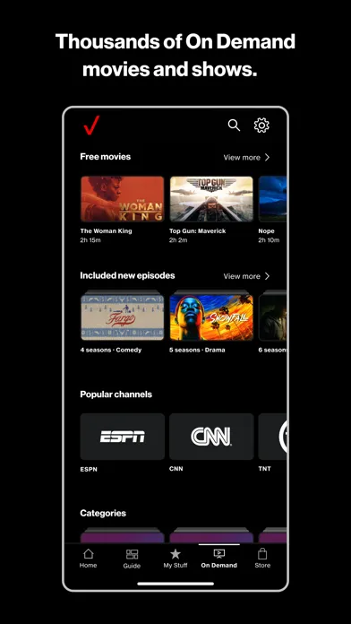 Fios TV Mobile سکرین شاٹس