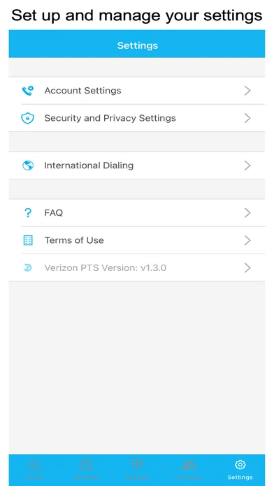 ภาพหน้าจอของ Verizon PTS Dialer