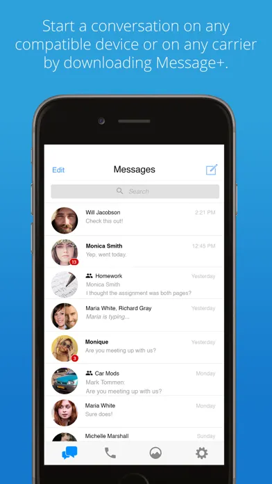Ảnh chụp màn hình của Message+