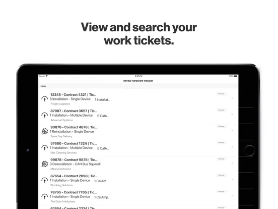 Reveal Hardware Installer iPad  سکرین شاٹس