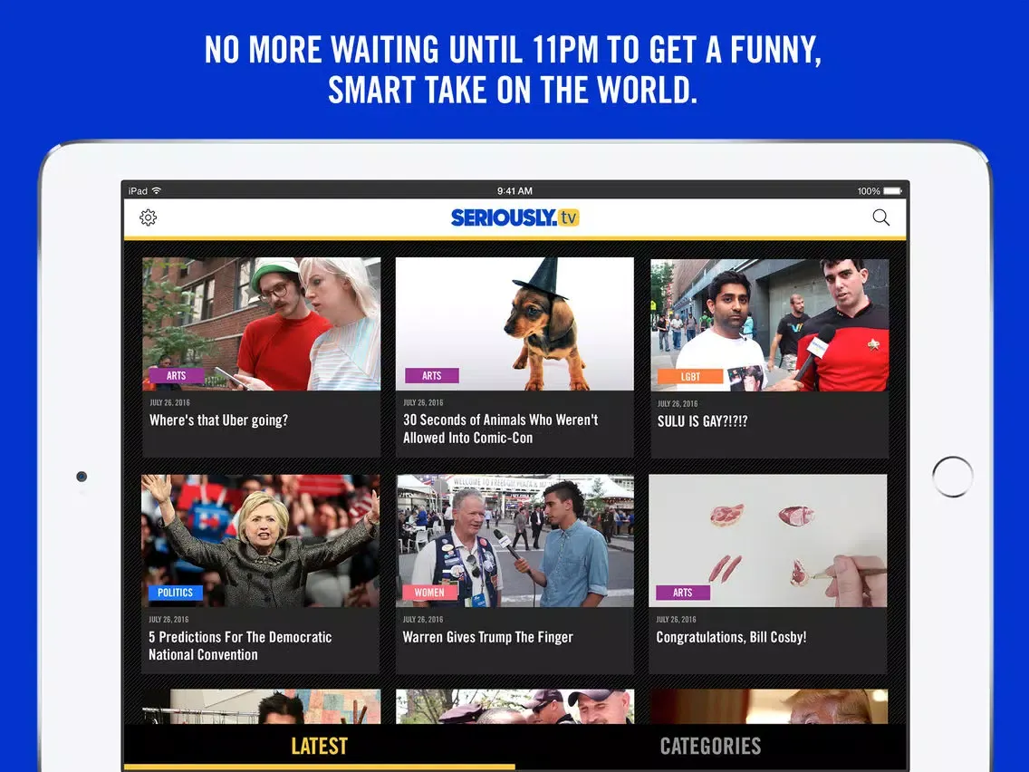 Zrzuty ekranu Seriously.TV iPad 