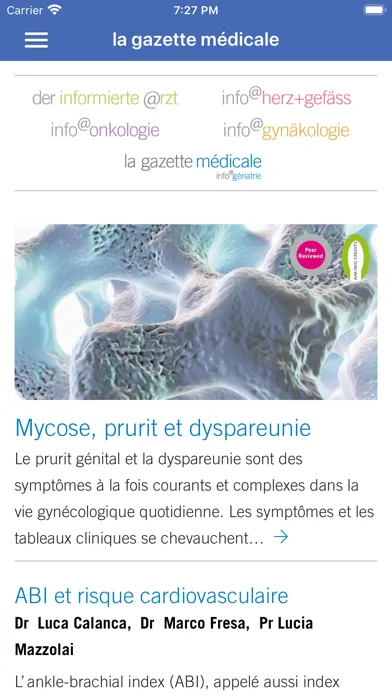 Captures d'écran de Medinfo Aerzteverlag