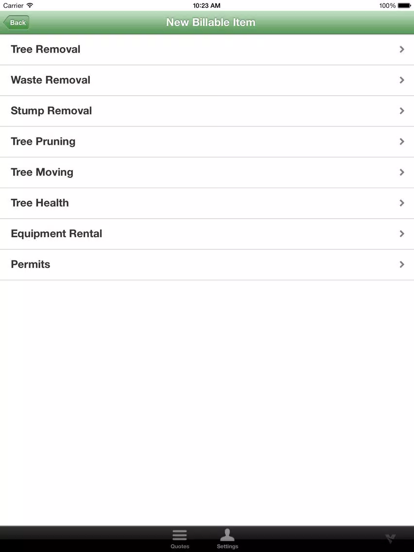 Screenshot di Arbor Quote iPad 
