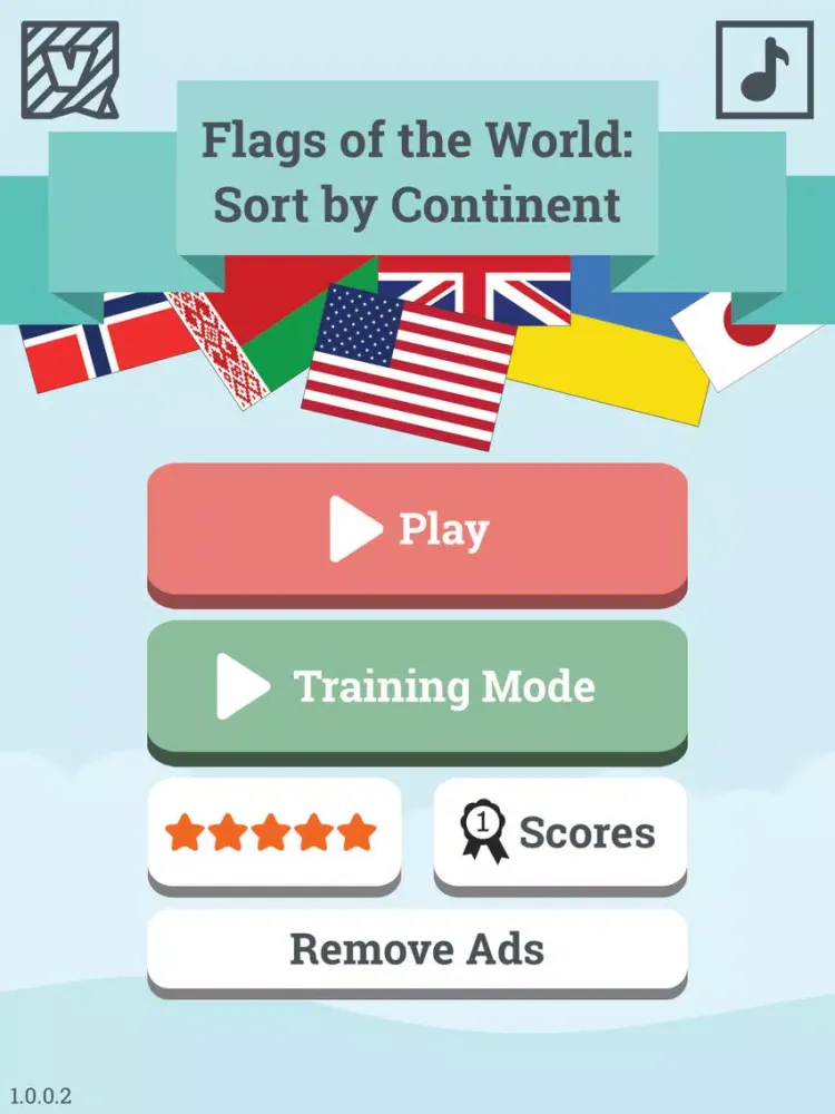 Zrzuty ekranu Flags of the World: Sort by Continent - learn geography & countries game iPad 