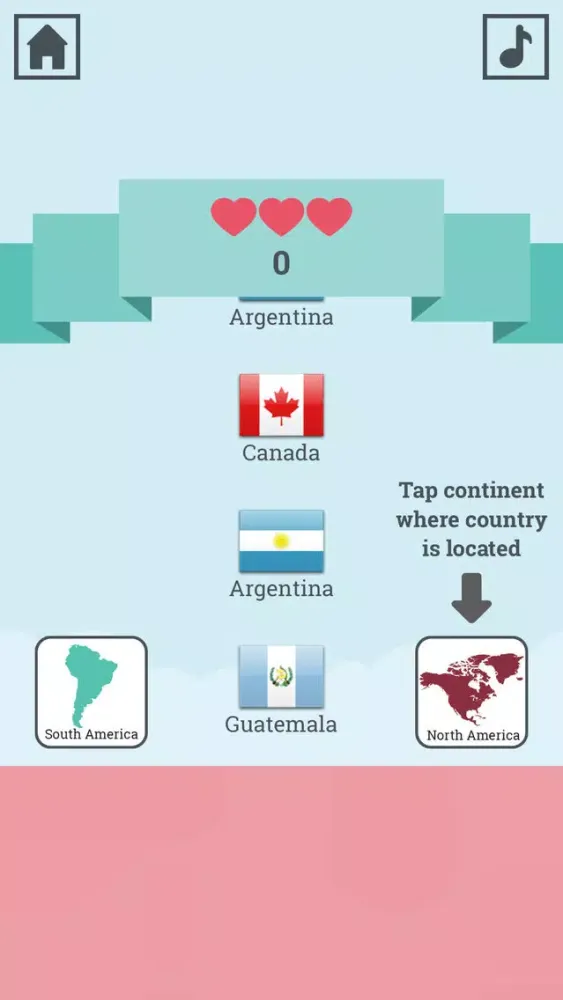 Zrzuty ekranu Flags of the World: Sort by Continent - learn geography & countries game