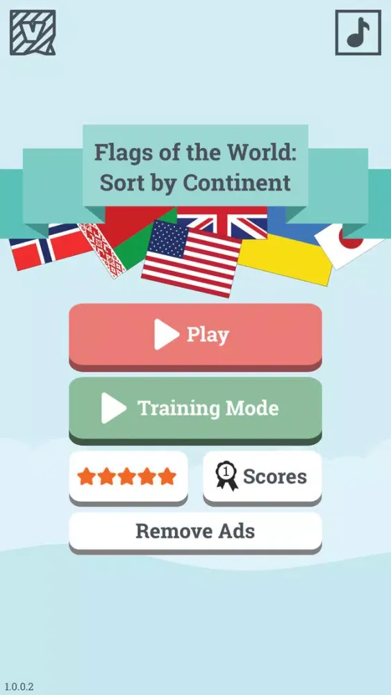 Zrzuty ekranu Flags of the World: Sort by Continent - learn geography & countries game