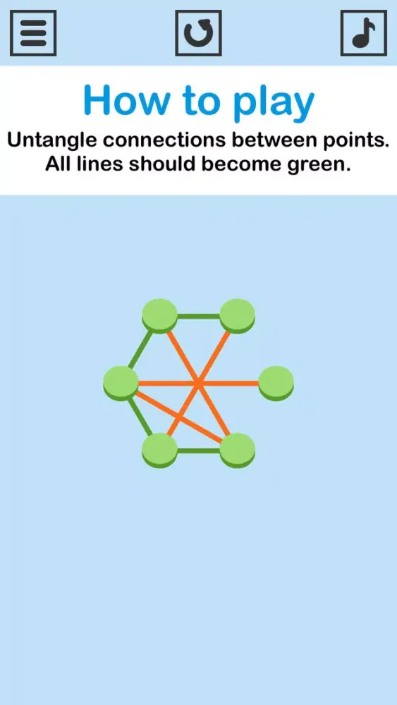 Capturas de pantalla de Untangle Us Hard: It's All About Connecting Dots