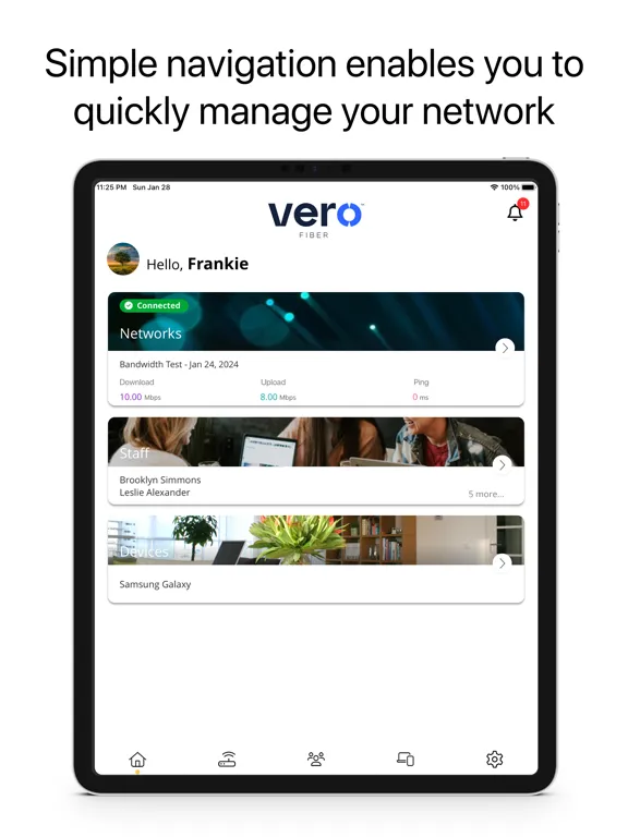 Vero Biz iPad  Screenshots