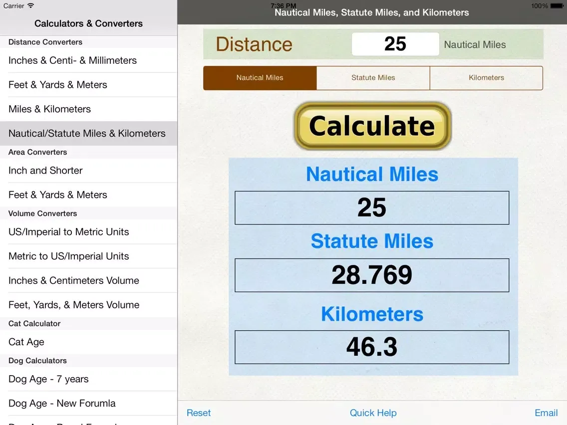 Distance Converter: Feet, Meters, Imperial, & US Unit iPad  スクリーンショット