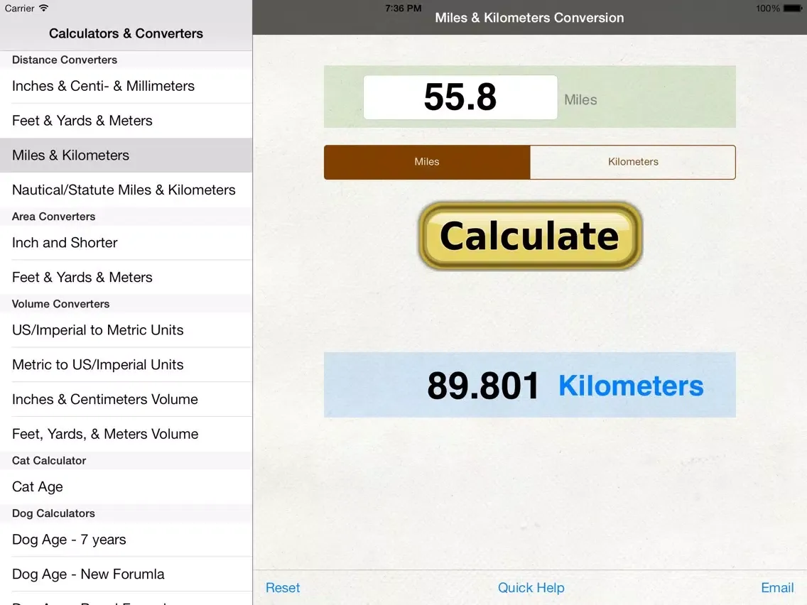 Distance Converter: Feet, Meters, Imperial, & US Unit iPad  スクリーンショット