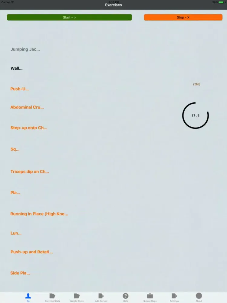 Screenshot di 7 Minute Workout. Fitness, Exercise & Weight iPad 
