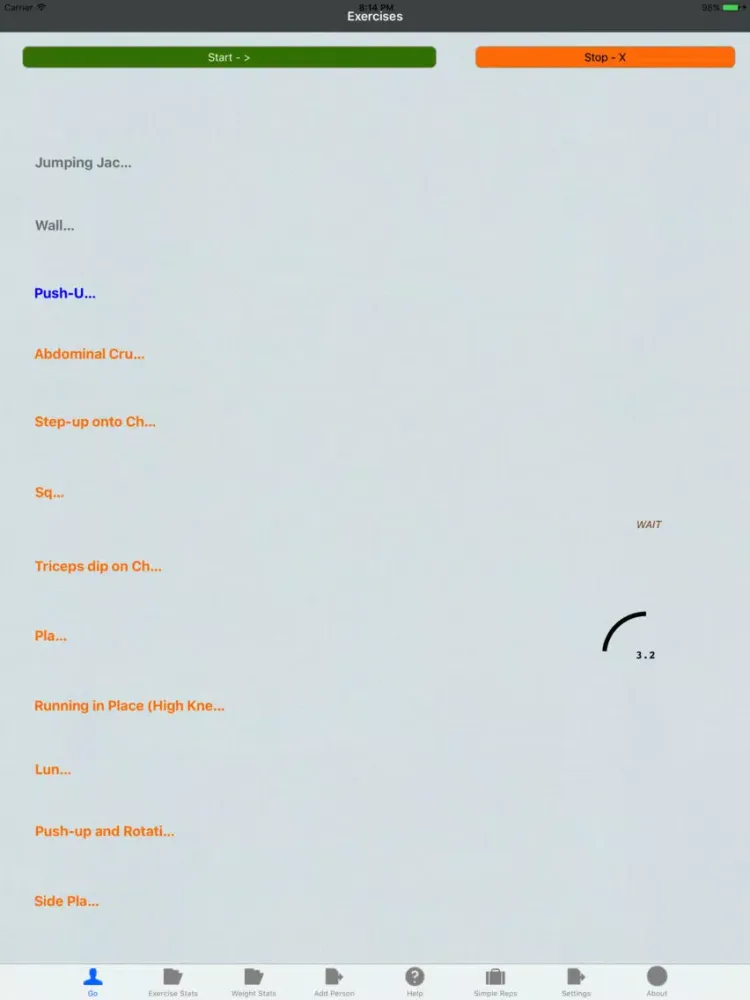 Screenshot di 7 Minute Workout. Fitness, Exercise & Weight iPad 