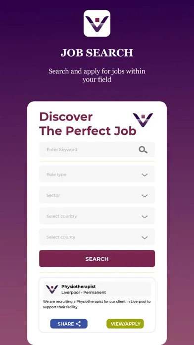 Zrzuty ekranu Verovian AHP Recruitment