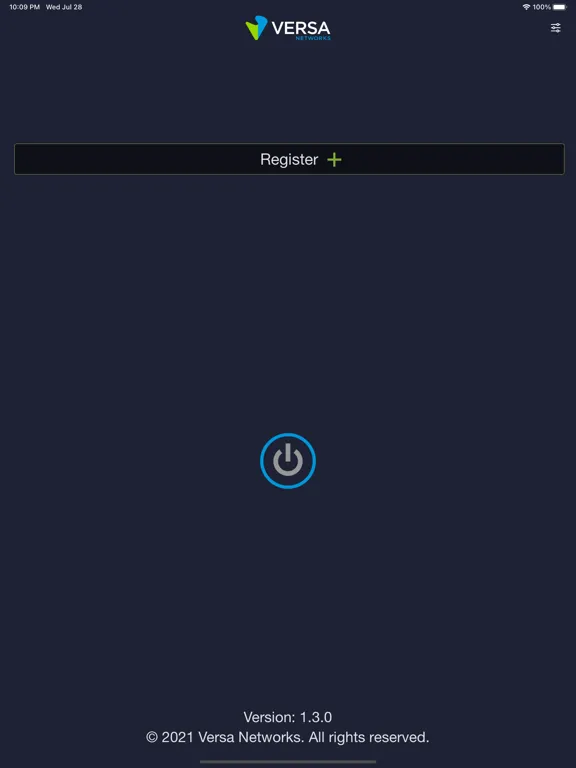 Versa SASE Client iPad  스크린샷