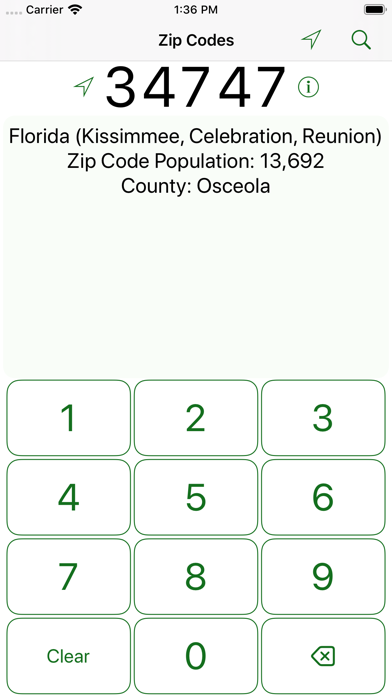 Zip Codes Ekran Görüntüleri