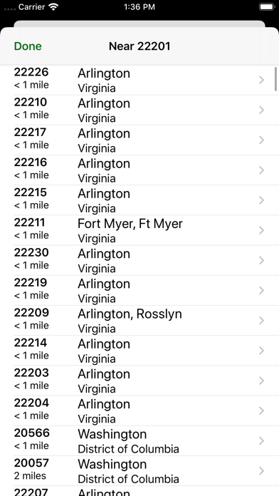 Zip Codes Ekran Görüntüleri