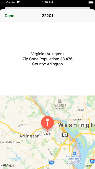Zip Codes Screenshots