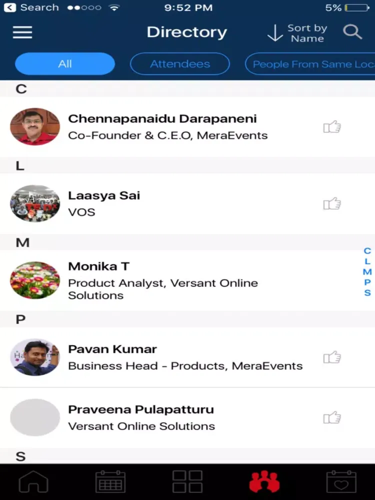 Скриншоты TiE Hyderabad iPad 