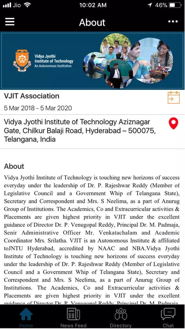 تصاویر VJIT MeraCampus
