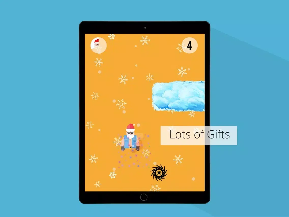 Capturas de tela do Catch it Santa iPad 