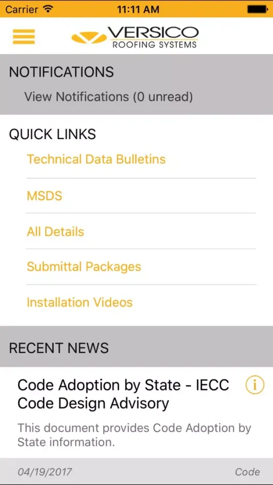 Tangkapan skrin Versico Roofing Systems