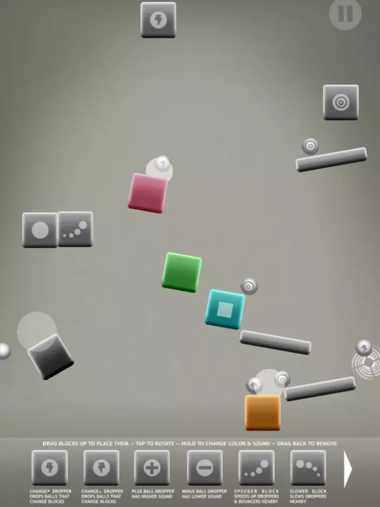 Tangkapan layar Color Sound Machine iPad 