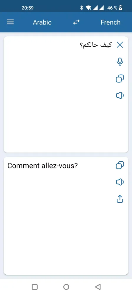 French Arabic Translator Screenshots